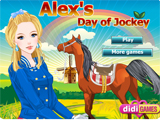 Juegos de vestir y maquillar: Alex day of Jockey - Juegos de vestir y maquillar ever after high